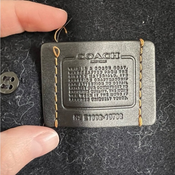 Coach Navy Peacoat with Gold Buttons - Picture 4 of 5